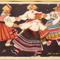 folk dance print